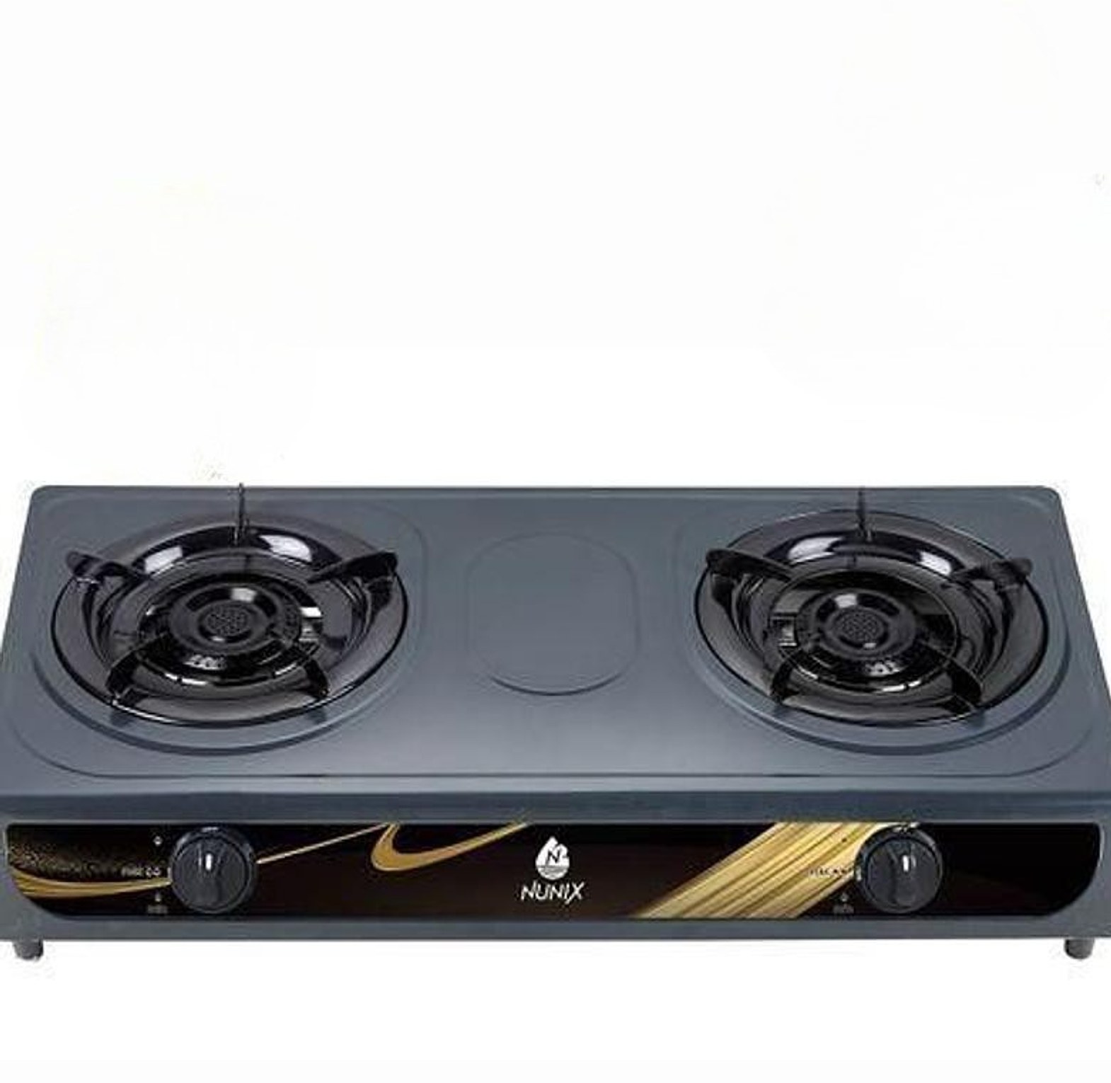 Nunix Two burner auto ignition gas burner stainless top image