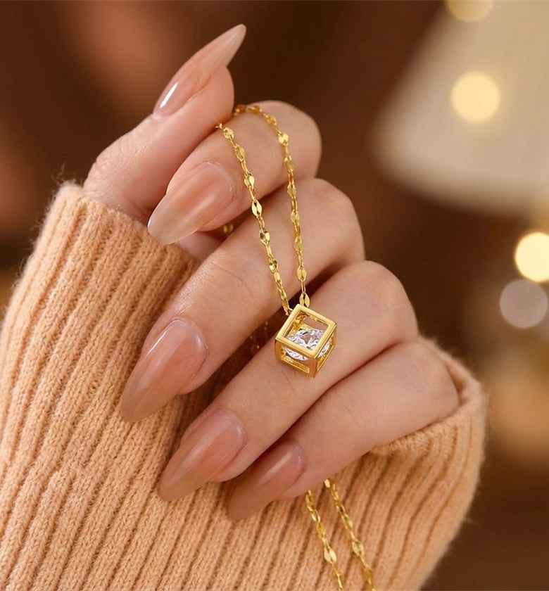 Small crystal necklace image