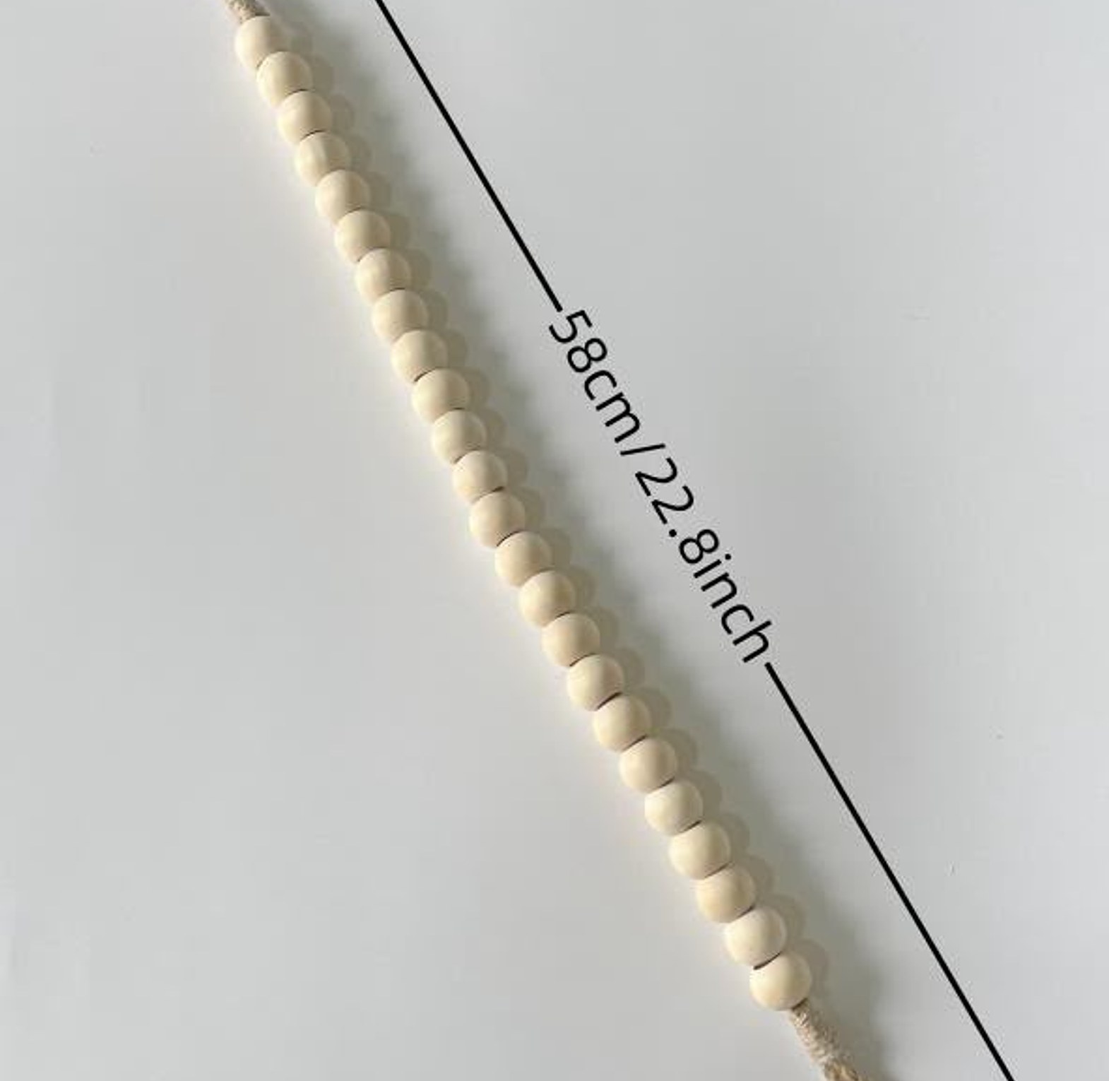 Elegant Wooden Bead Paper Towel Holder image