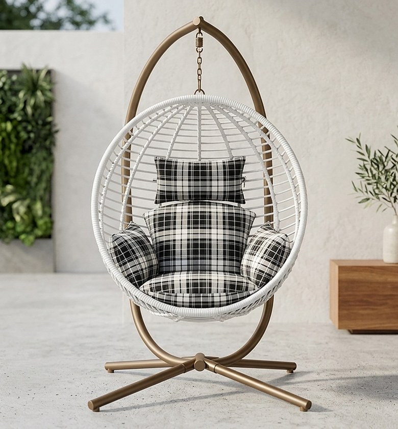 The Haven Grid Pod Hanging Egg Chair image
