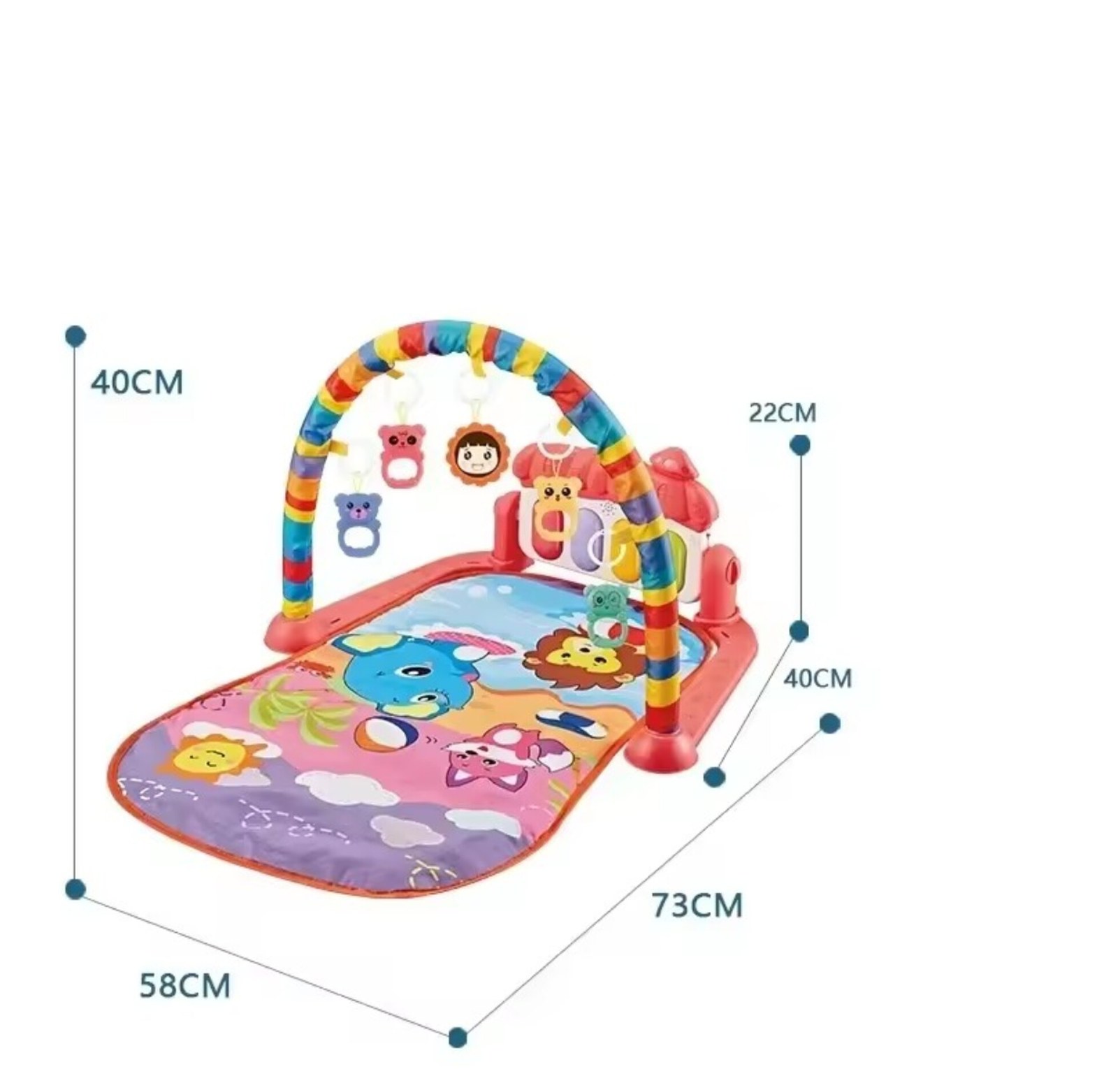 Baby Gym Rack, Piano and Play Mat image