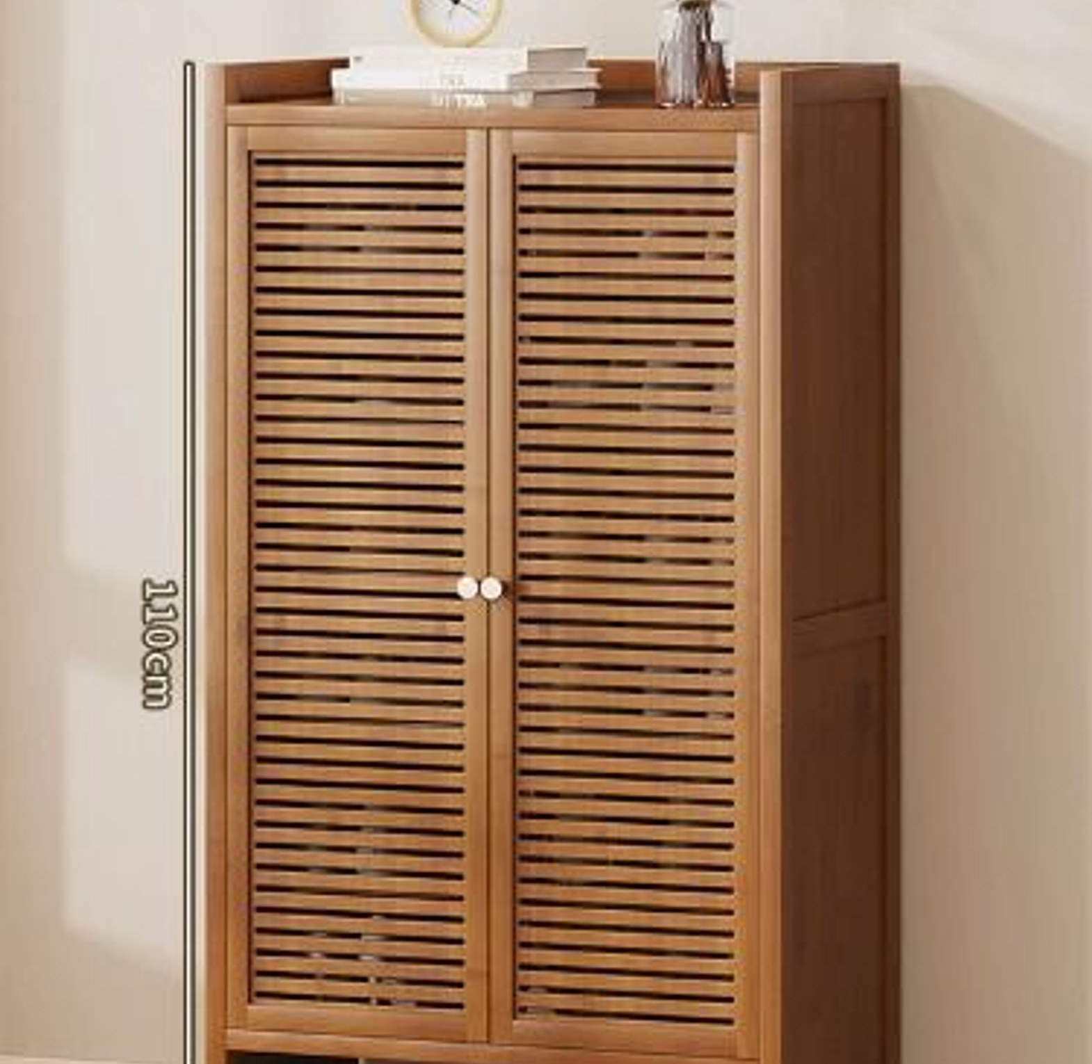Bamboo Shoe Cabinet  8 Layer Organizer image