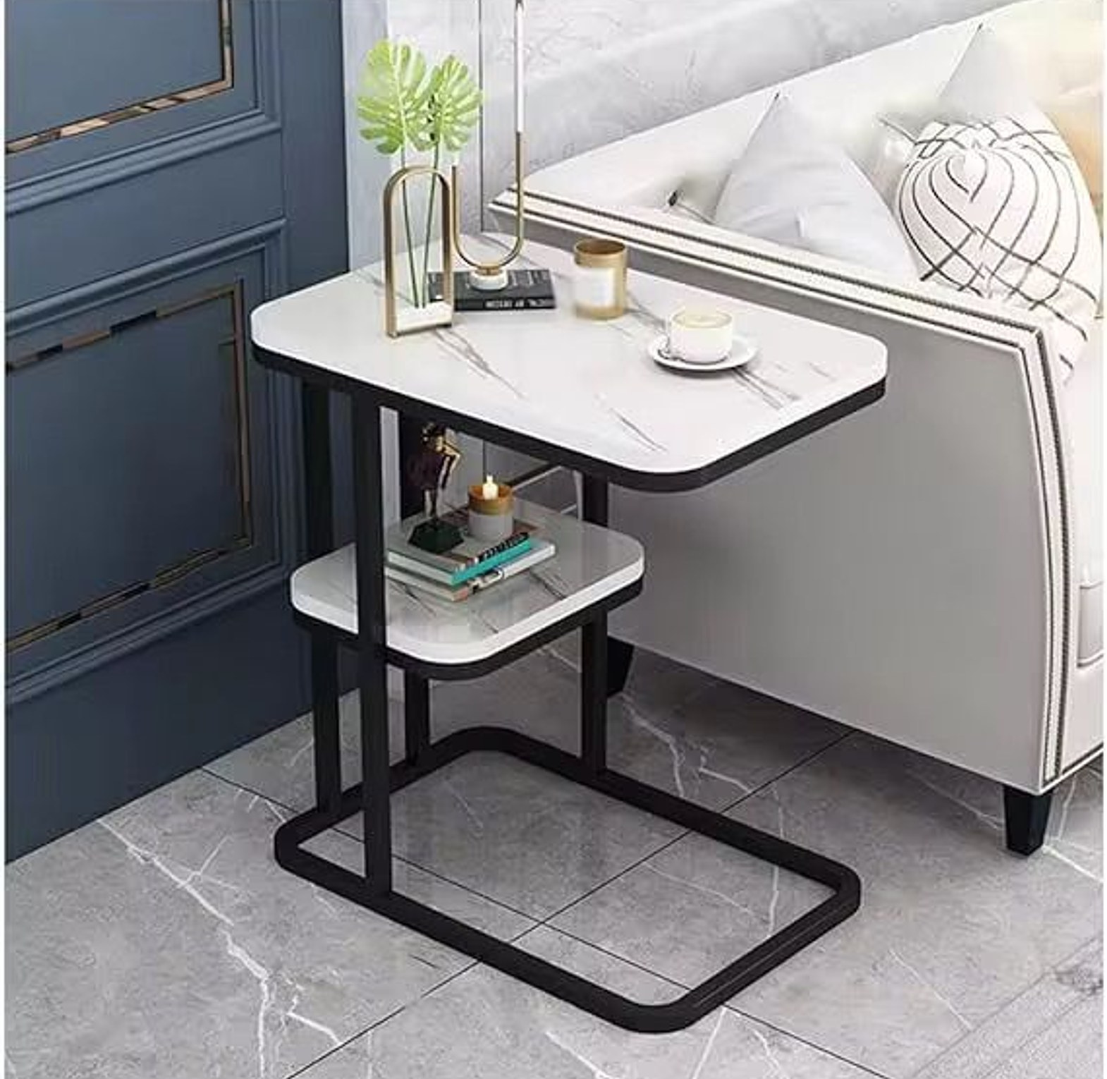 ▪️luxury Marble textured side table image