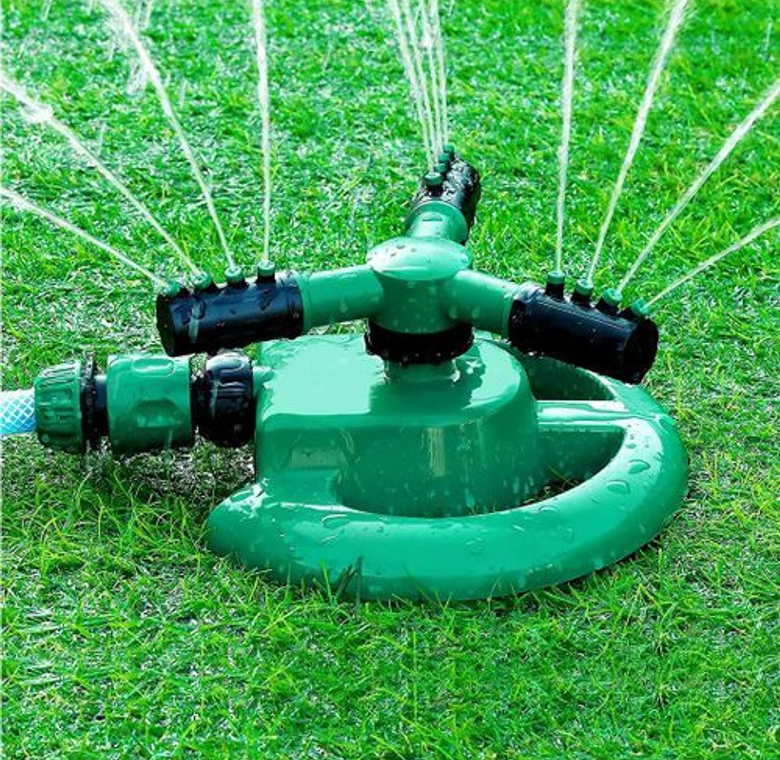 3 Arm 360⁰ Auto-Rotating Water Garden Sprinkler image
