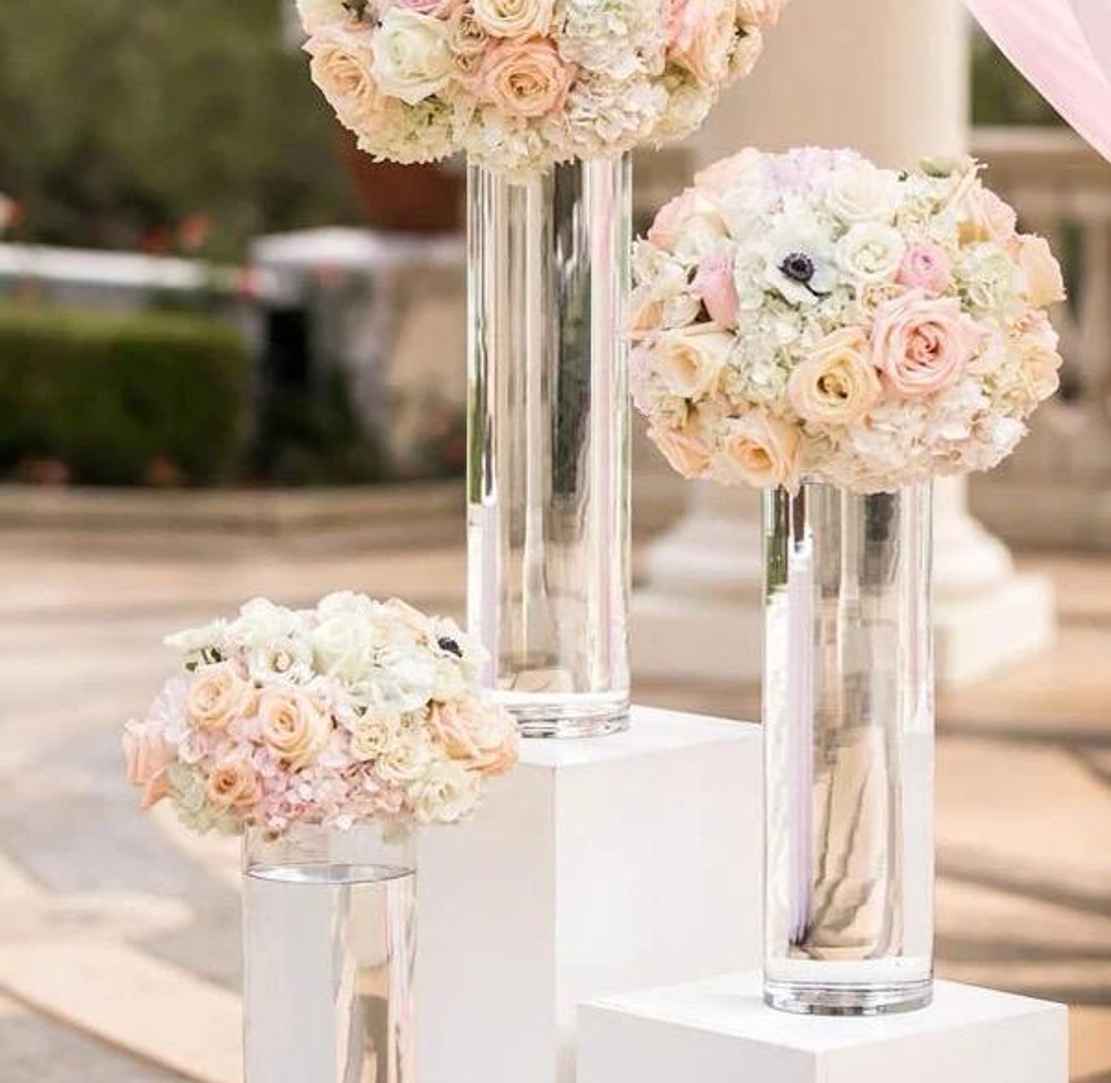 Modern creative clear  glass vase  image