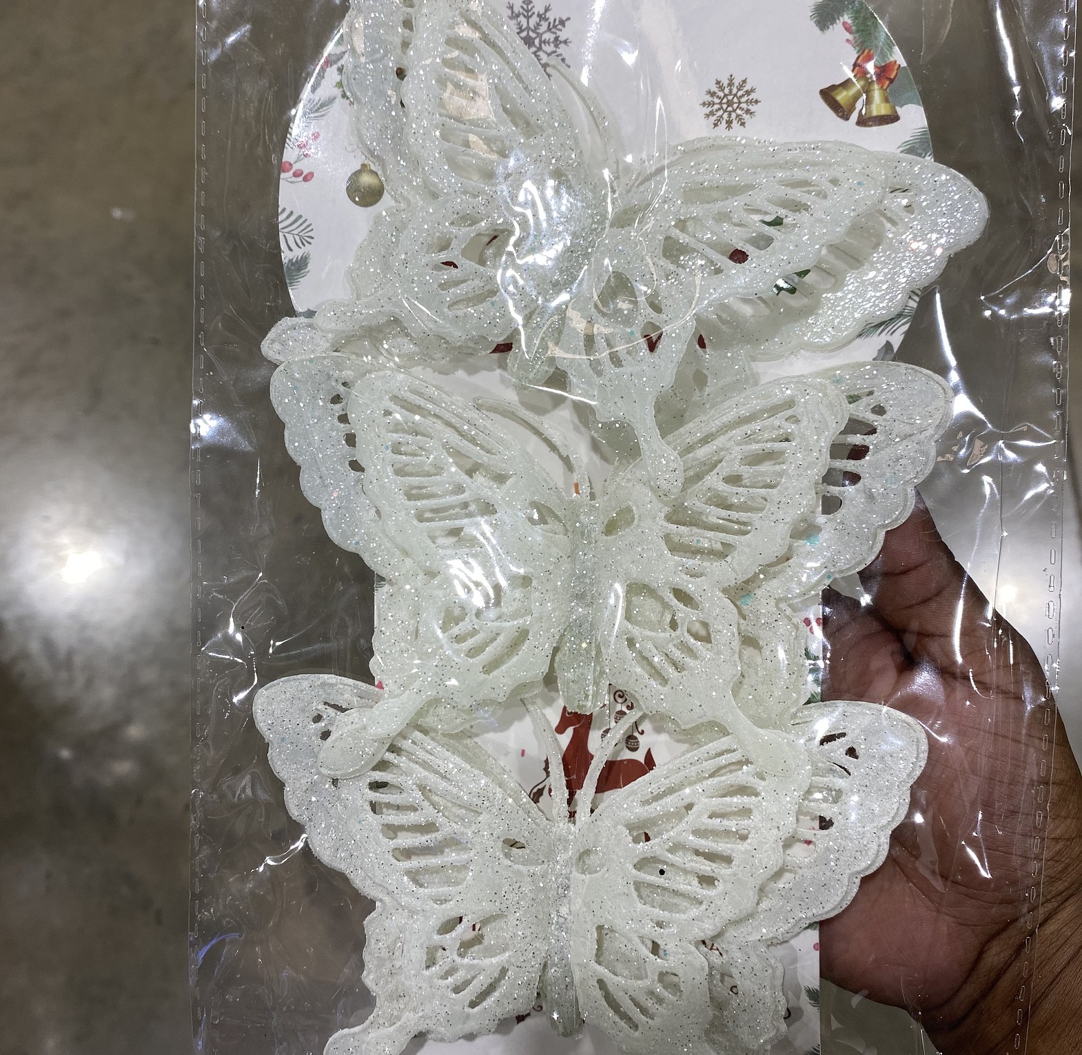 Christmas butterfly decor  image