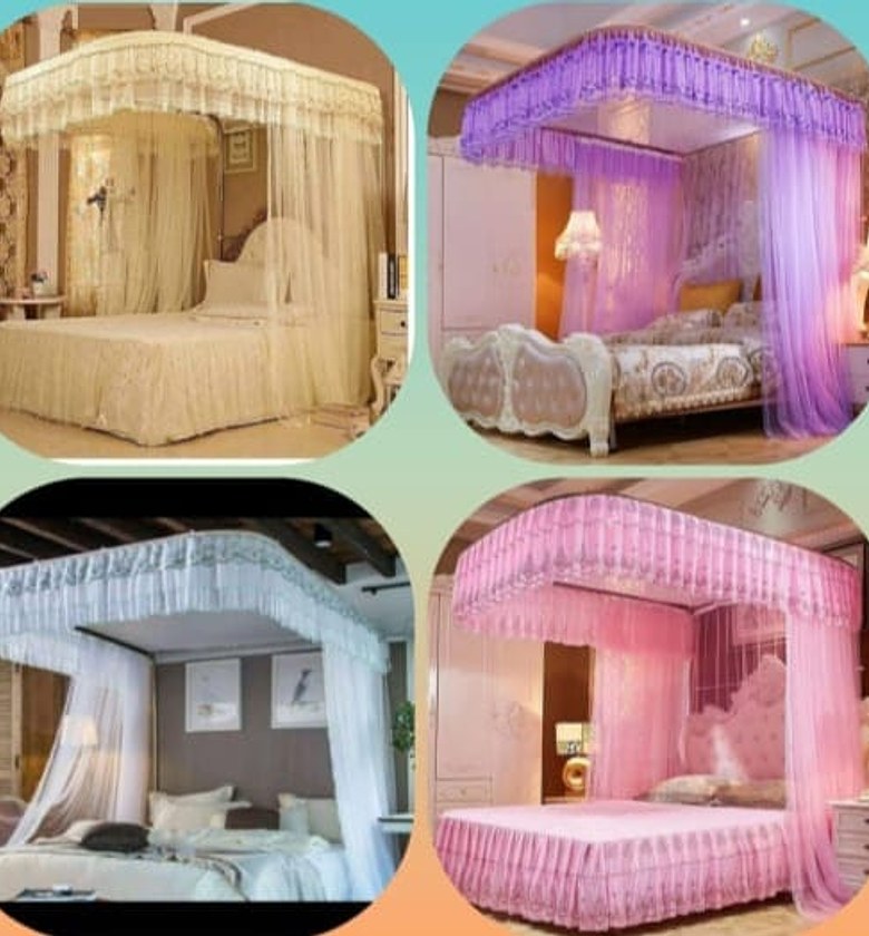 Premium 2 Stand Extra Strong Mosquito Net With Sliding Rails – 4x6 / 5x6 / 6x6 – Durable & Easy To Use image