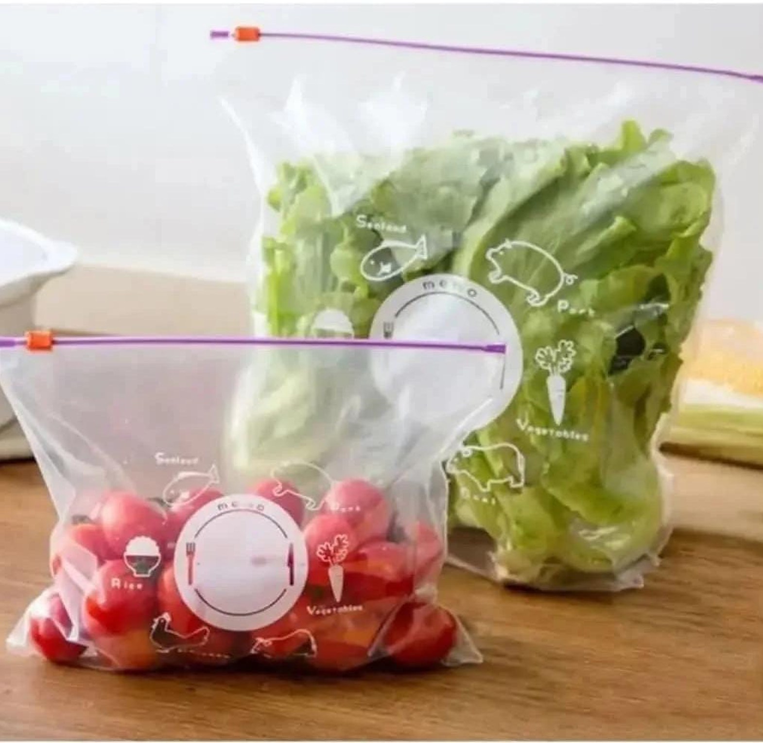 20PCS Reusable  ziplock bags image