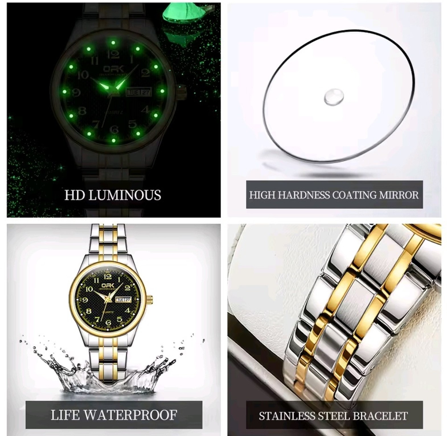 OPK Stainless Steel Water Resistant Women's Watch image