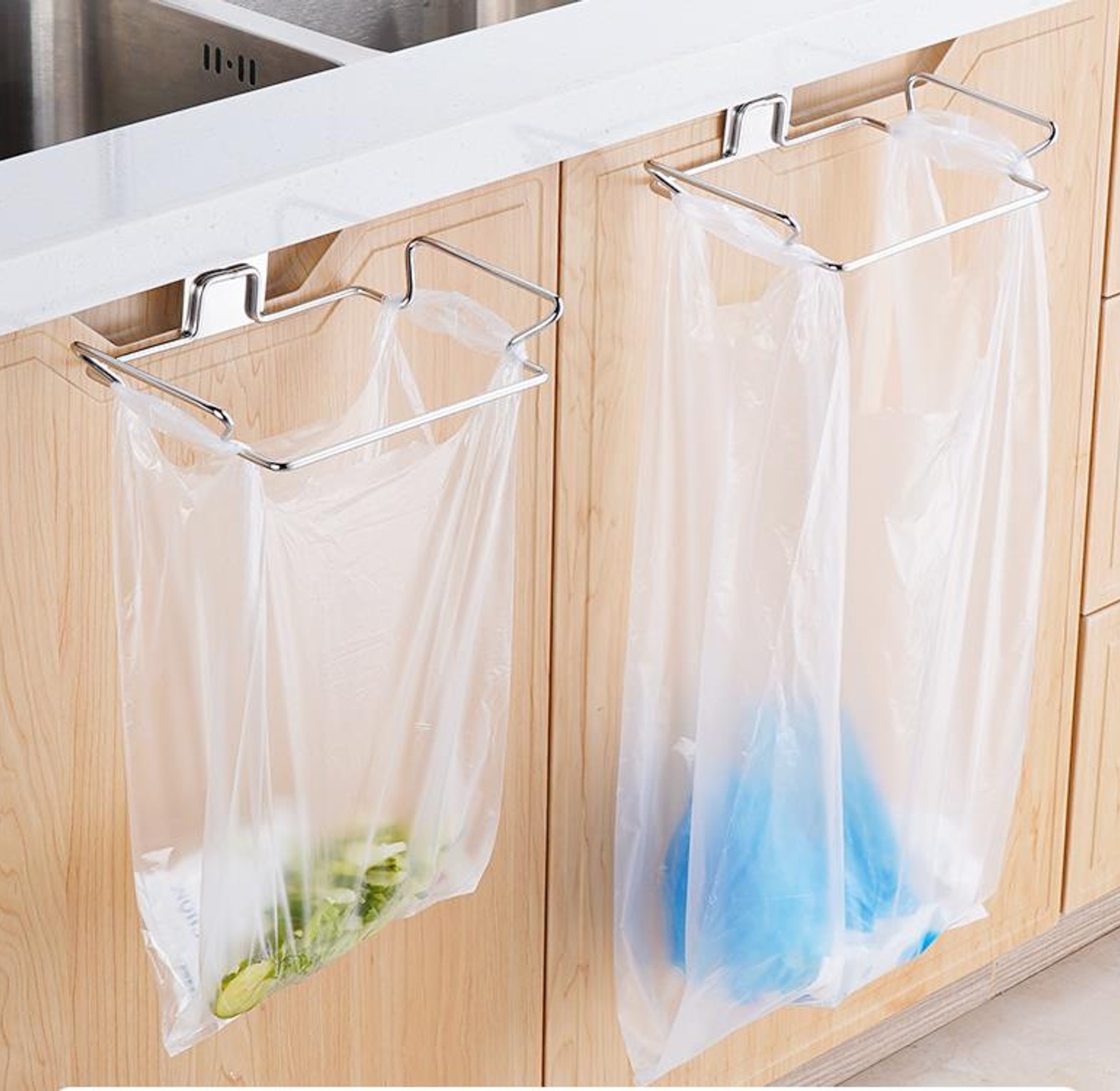 Metallic Trash Bag Hanger image