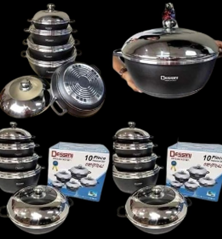 Cookware Set. Dessin 10pcs cookware set original..made in Italy image
