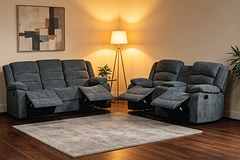 ARCHIE 5 Seater Fabric Recliner (3+2) thumbnail 1