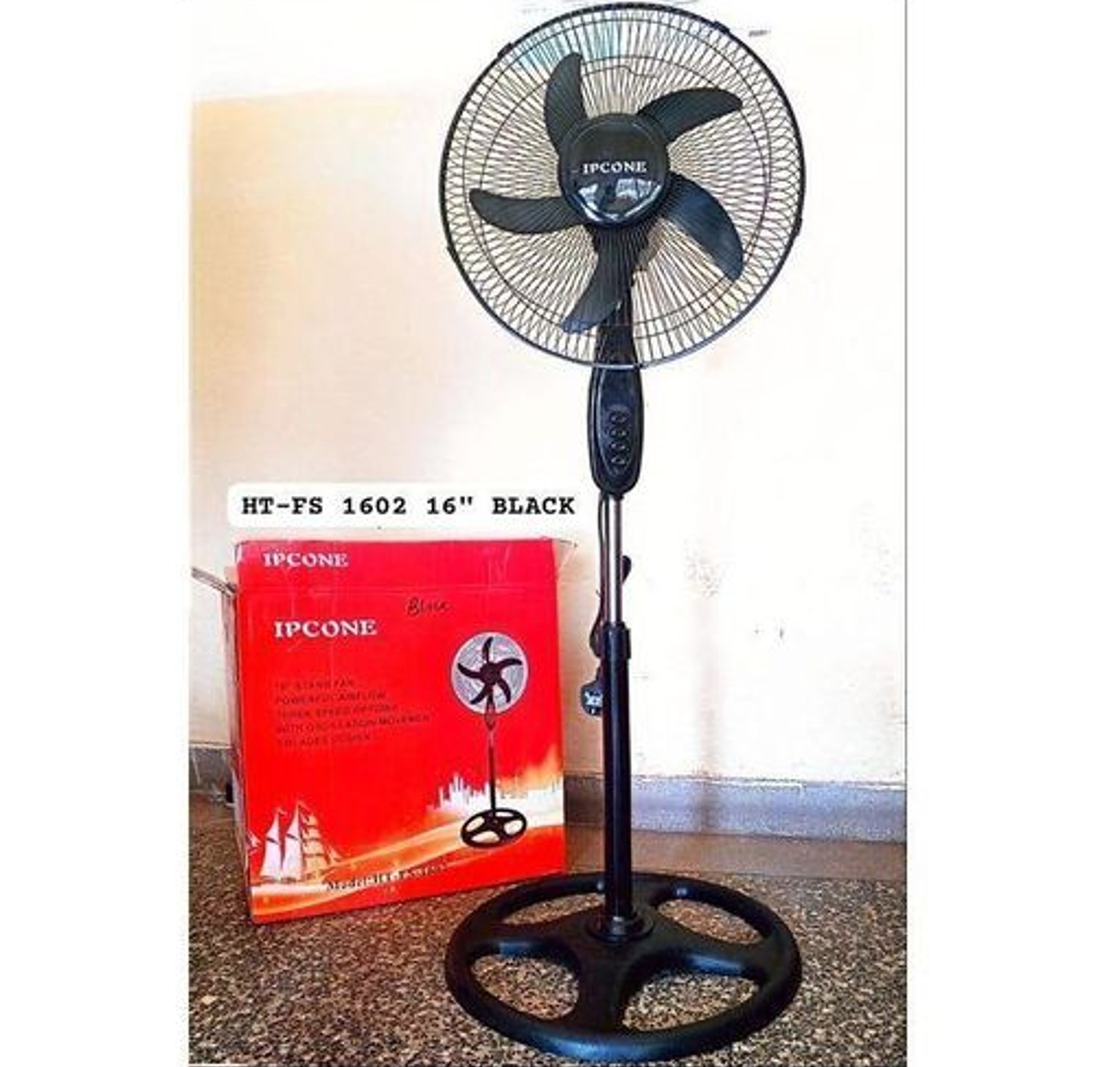 IPCONE POWERFUL FREE STANDING FAN 16 INCH image