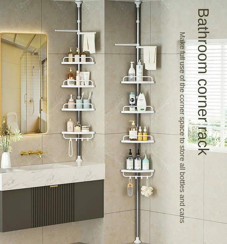 4-Tier Adjustable Telescopic Multi-Corner Shelf Organizer image