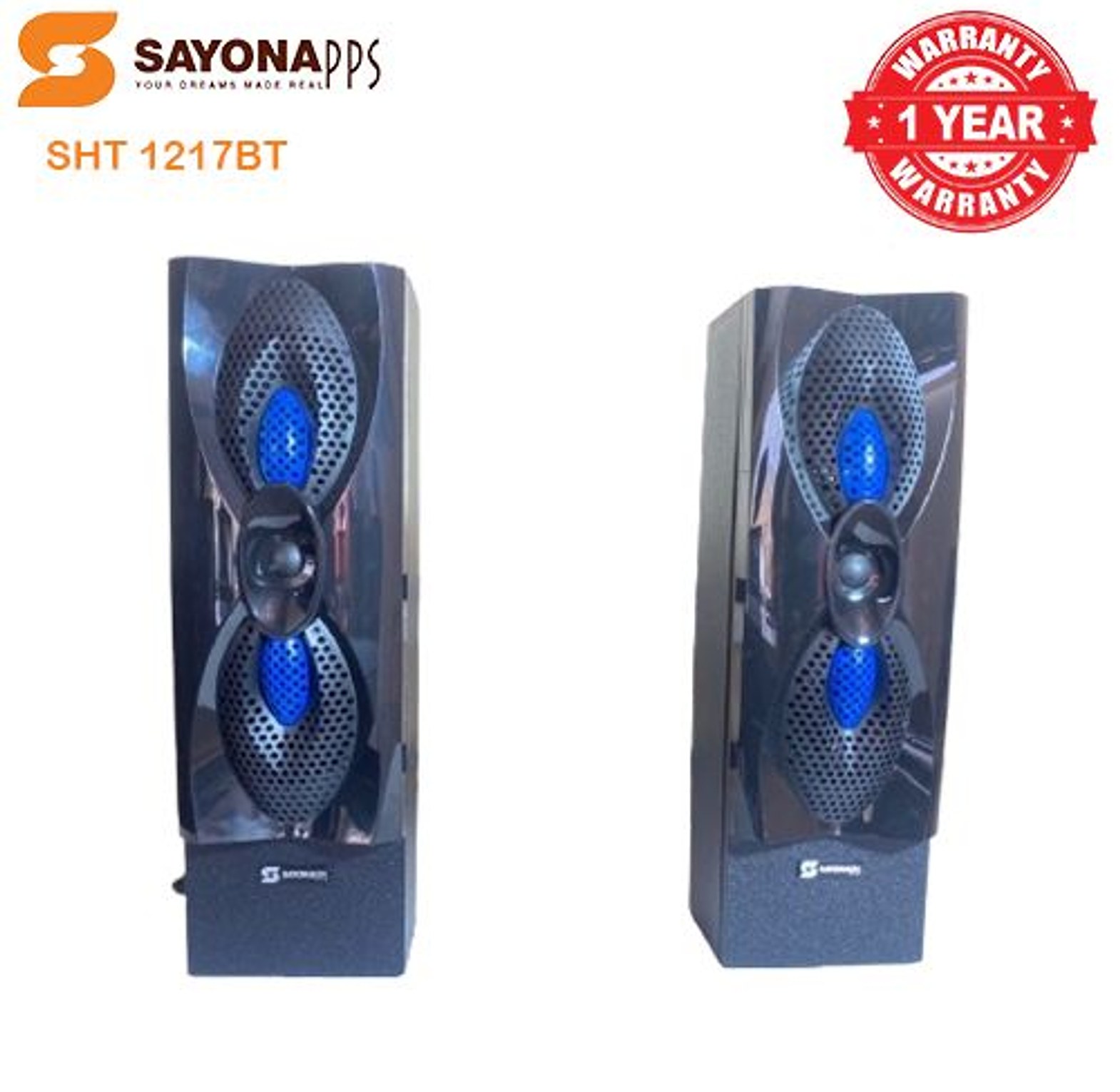 Sayona 3.1 Channel subwoofer SHT 1217BT, 12000W P.M.P.O  image