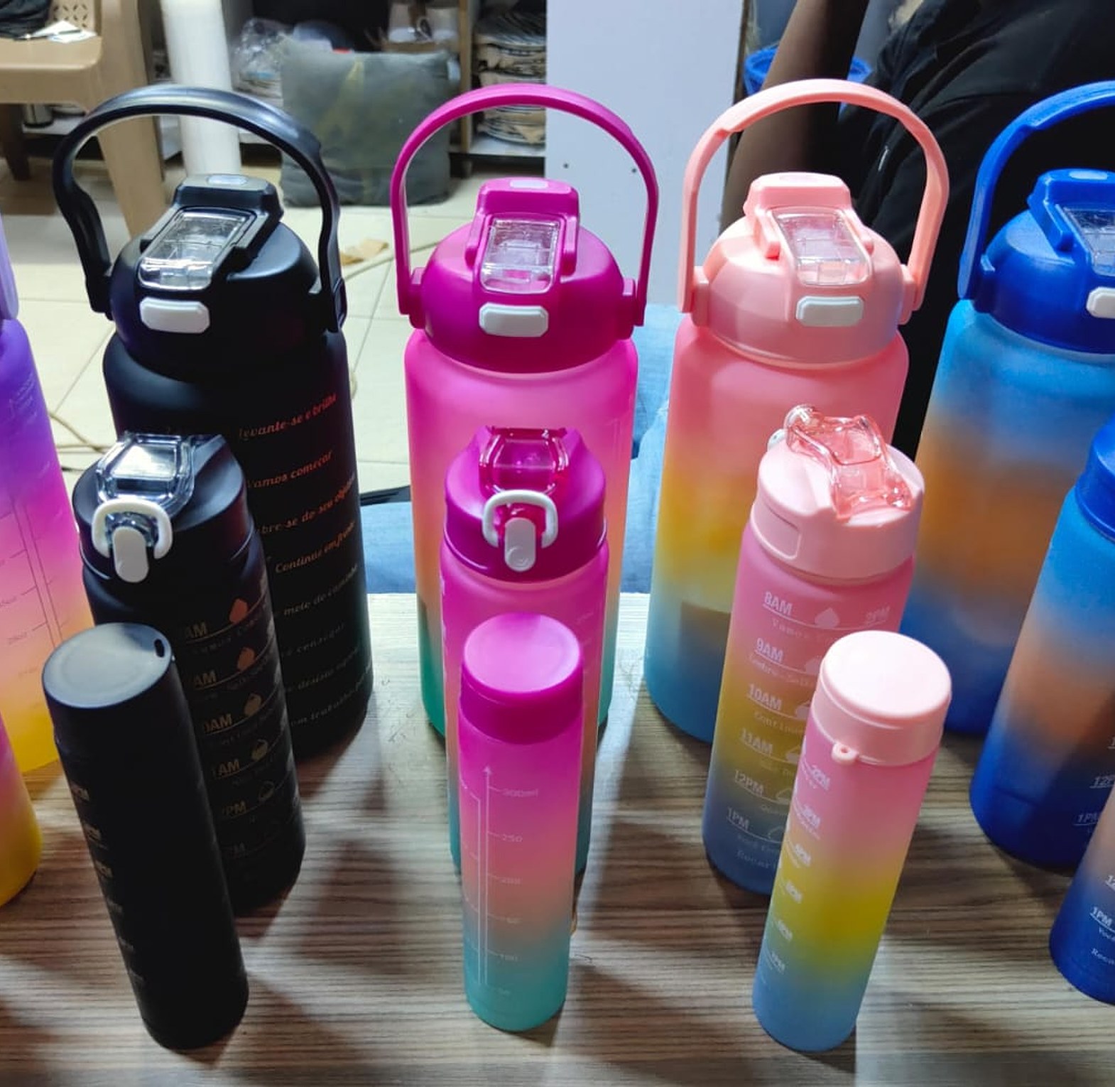  3 in1 Motivational Water Bottles image
