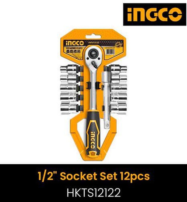 1/2” Socket Set Ingco HKTS12122 12Pcs image