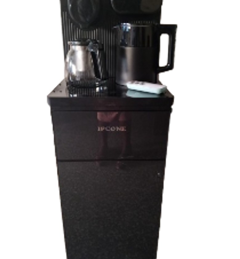 Water Dispenser. IPCONE Bottom Load Dispenser. Hot ,cold And Normal Features Woth A Kettle And A Coffee Maker Remote For Your Use At Your Confort. image