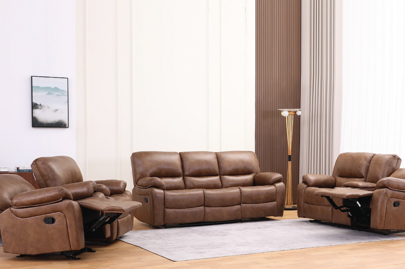 MONACO 7 Seater Fabric Recliner (3+2+1+1) image 1