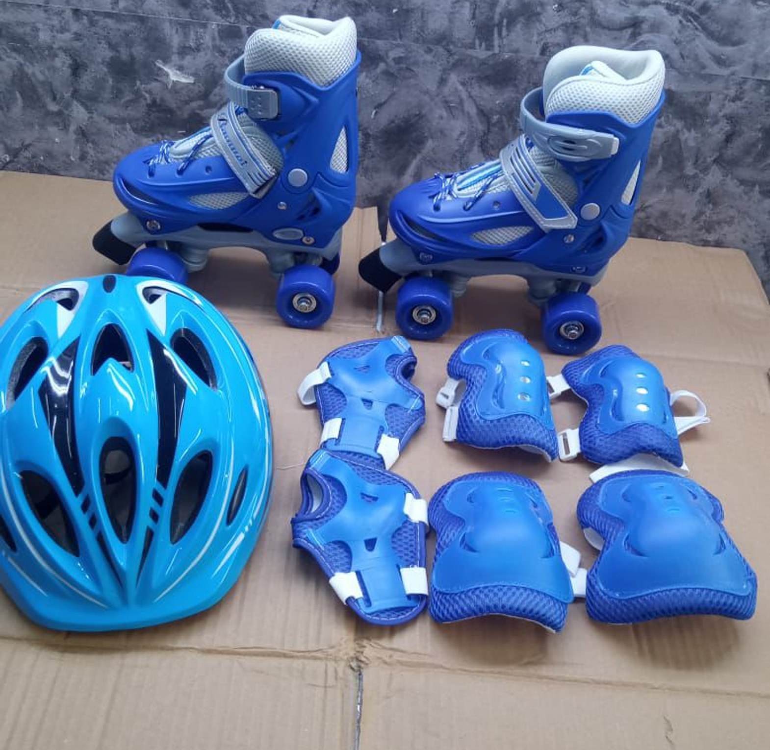 KIDS SKATES. Kids quad Full Set Skate Shoes Adjustable full set Comes With All  Protective Guards  image