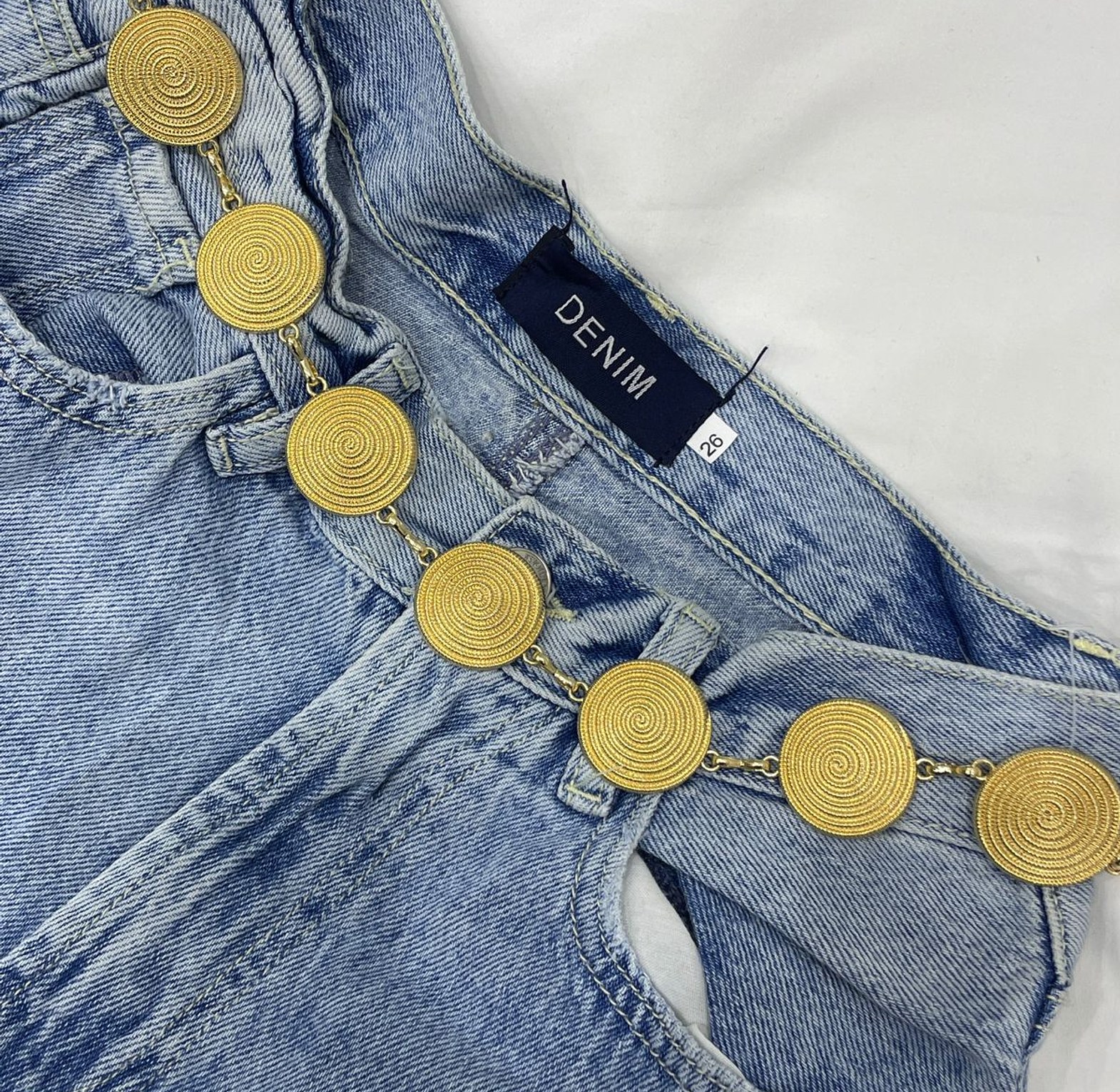 Spiral Medallion Chain Belt image
