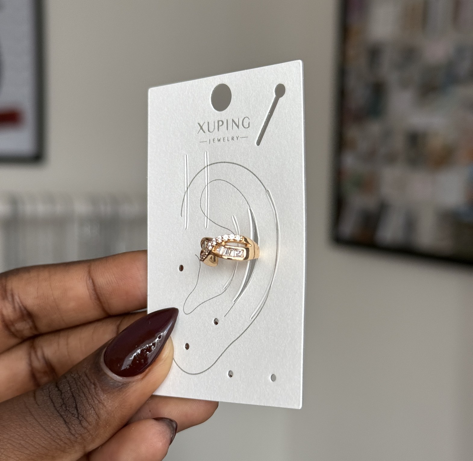 Golden Infinity Ear cuff image