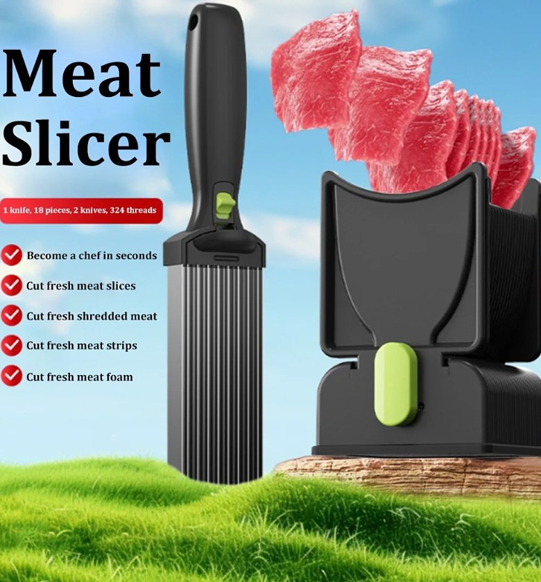 Multifunctional Meat Slicer & Strip Cutter - Precision Kitchen Tool for Home Chefs image