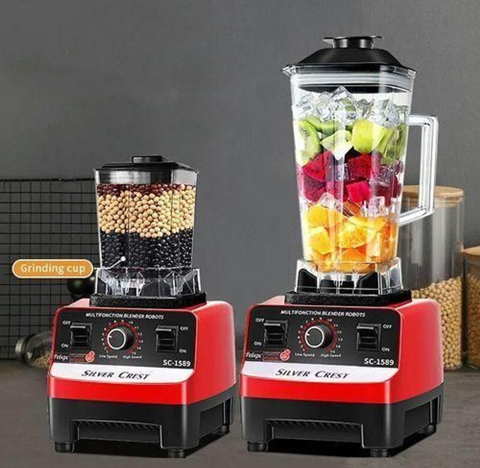 Blender. Silver Crest 2in1 Commercial Blender with Grinder On offer image