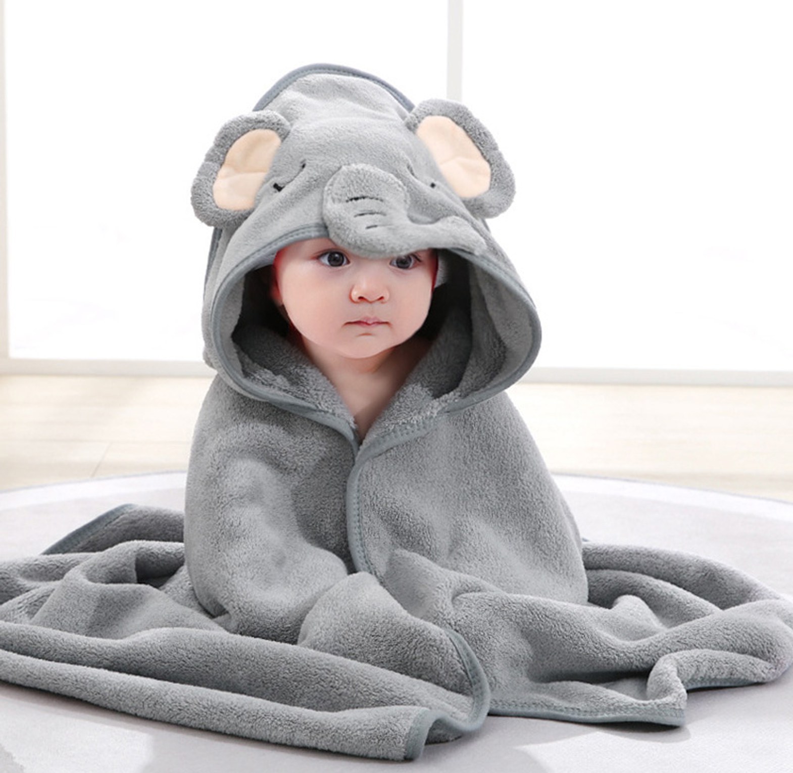 Soft Hooded Baby Bath Towel image