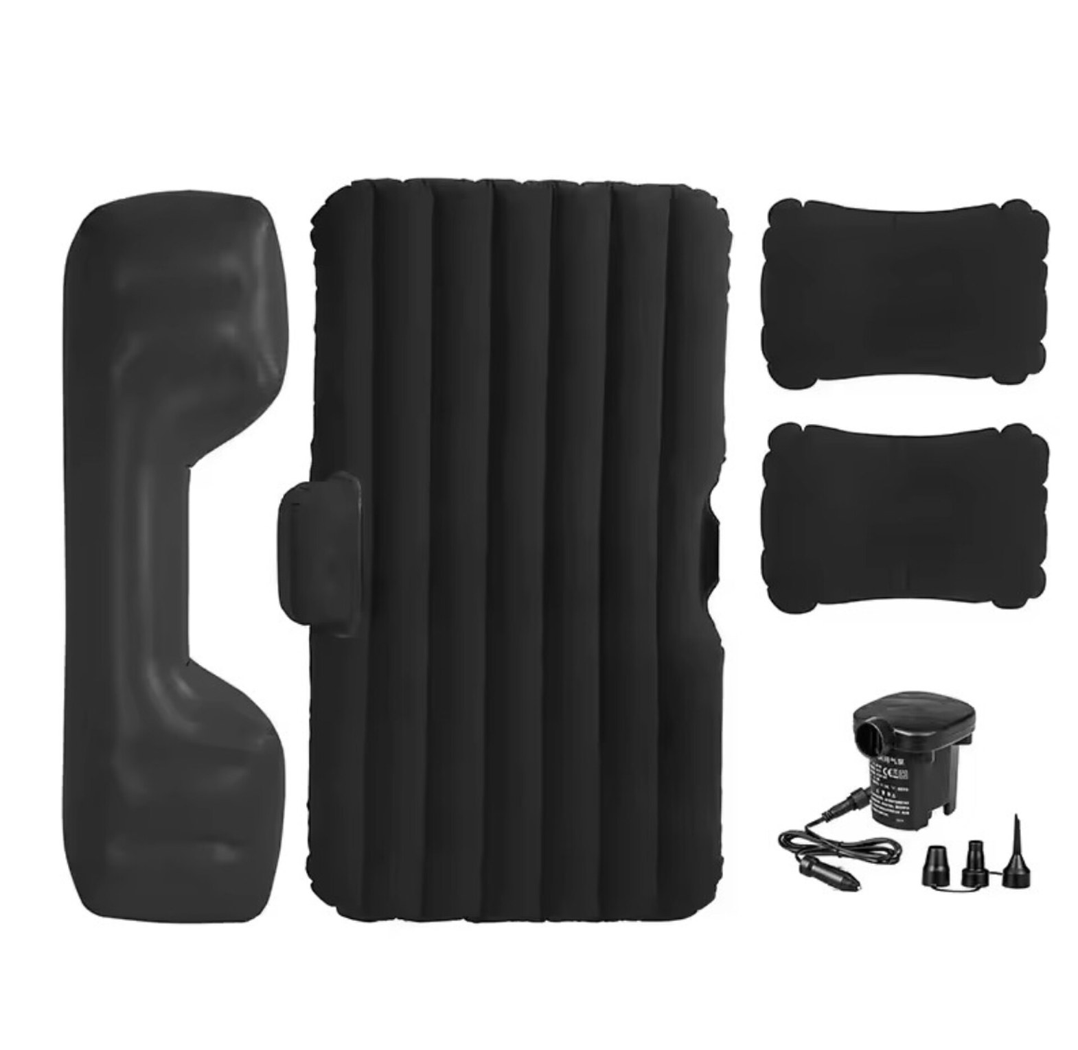 Universal Inflatable Car Mattress Back Seat Air Bed with Electric Pump and Pillows for Travel Camping and Road Trips image