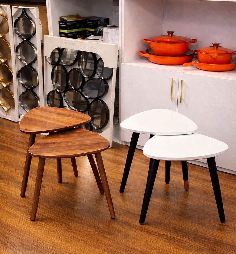 2-Piece Solid Wood Coffee Table Set image