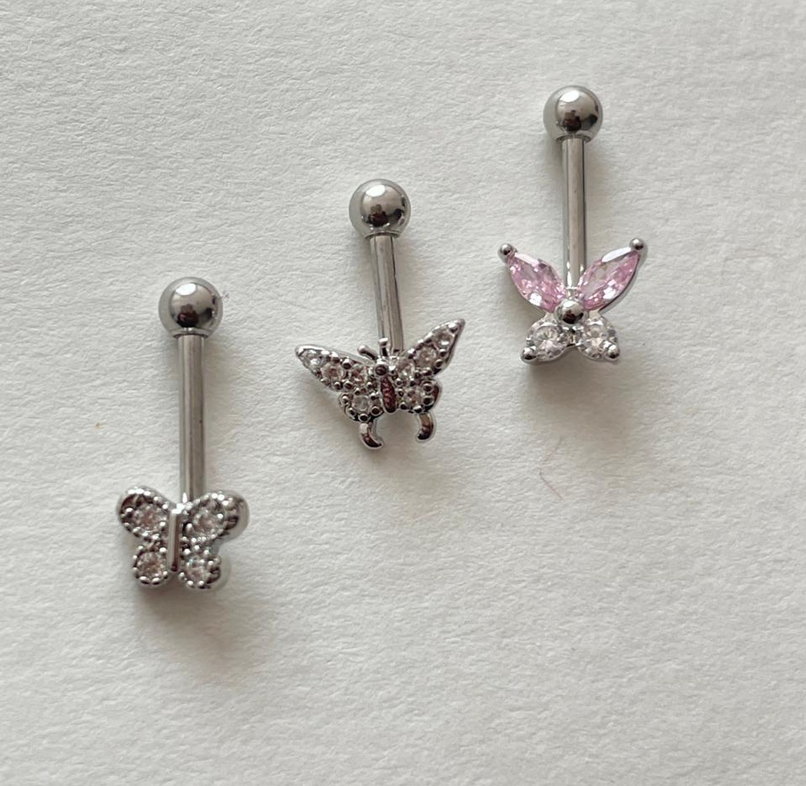 Dainty Butterfly Helix Piercing Studs image