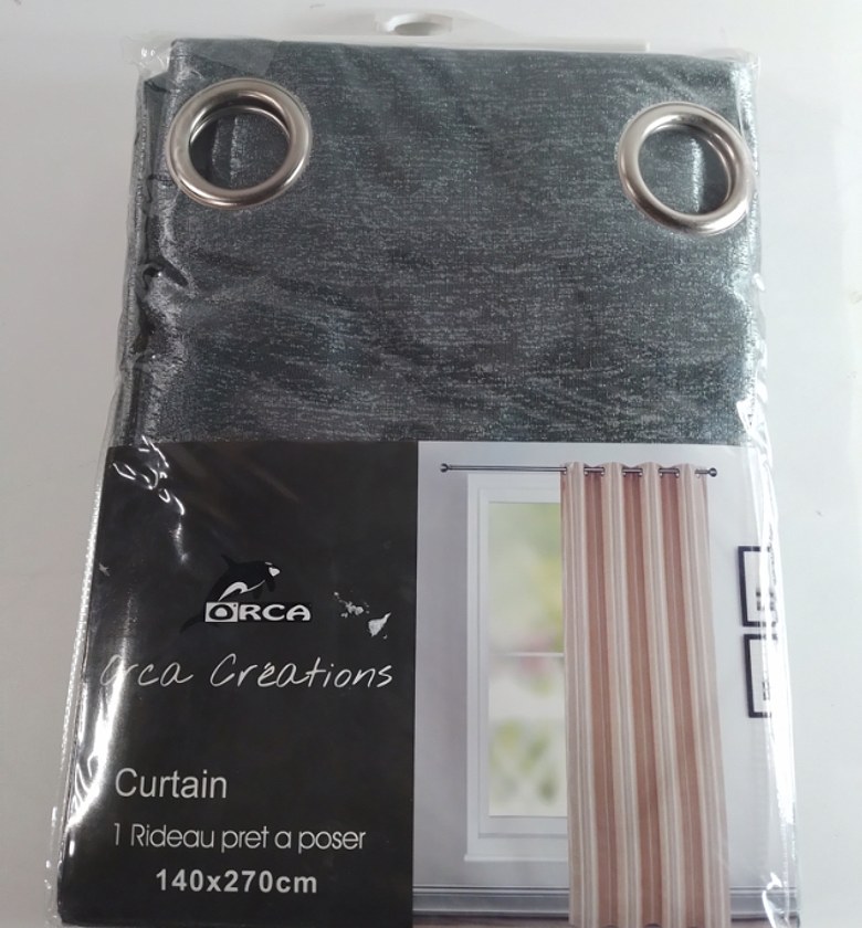 CURTAIN (8 RINGS/BLACK-OU image