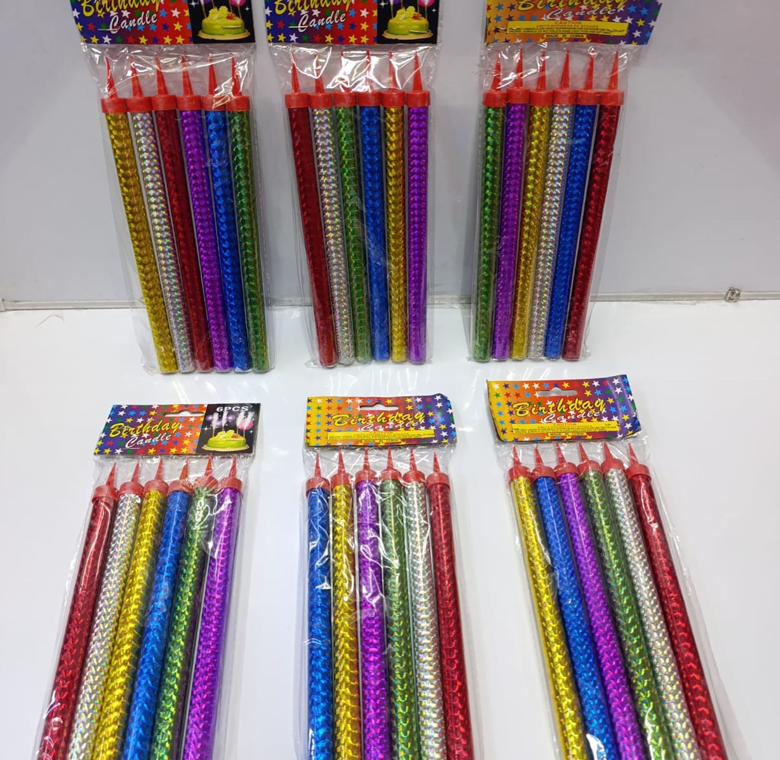 6pcs sparkling birthday candles image