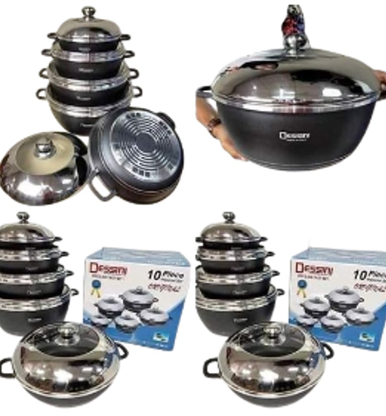 Cookware Set. Dessin 10pcs cookware set original..made in Italy image