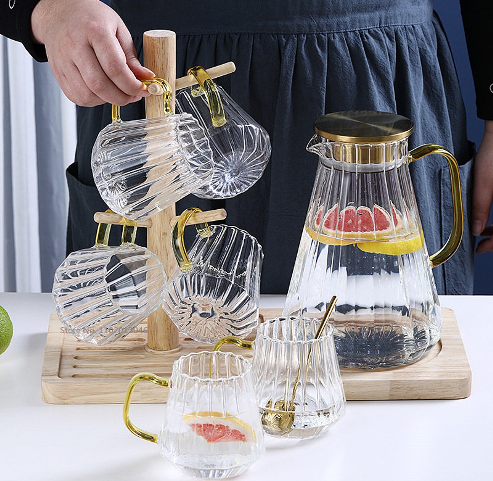 Glass Decanter Kettle Cups image