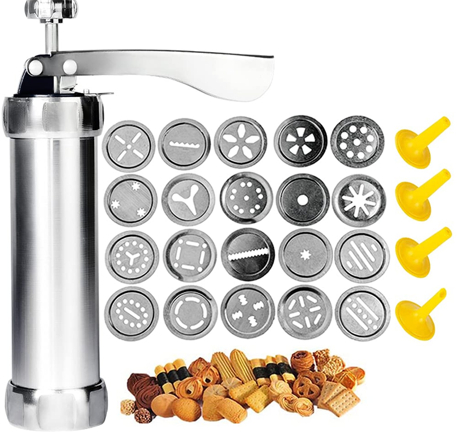 Stainless Steel Cookie Press Biscuit Maker Icing Gun Set Kenya image