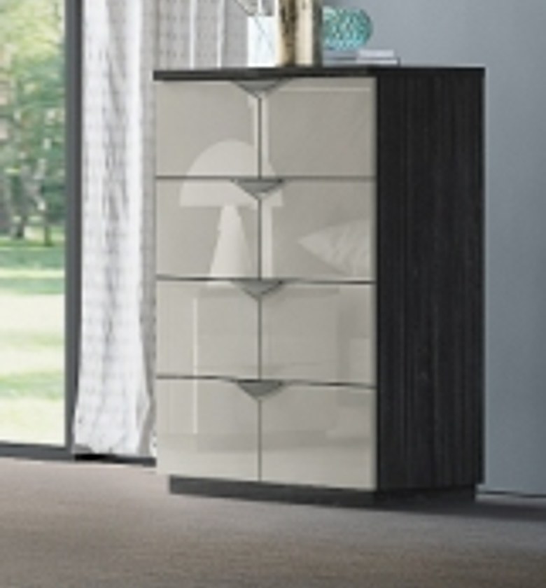 CHEST 4 DRAWER GREY  image