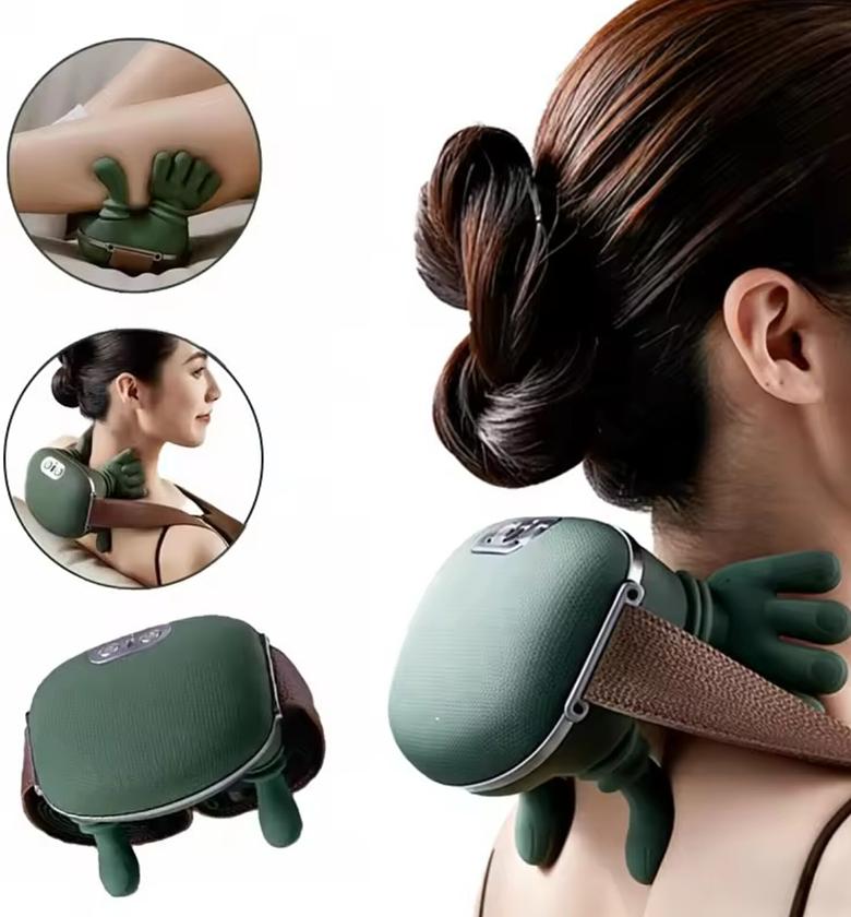 Hand-Simulation Neck and Shoulder Massager , Deep Tissue Kneading for Pain Relief - Portable Personal Massager image