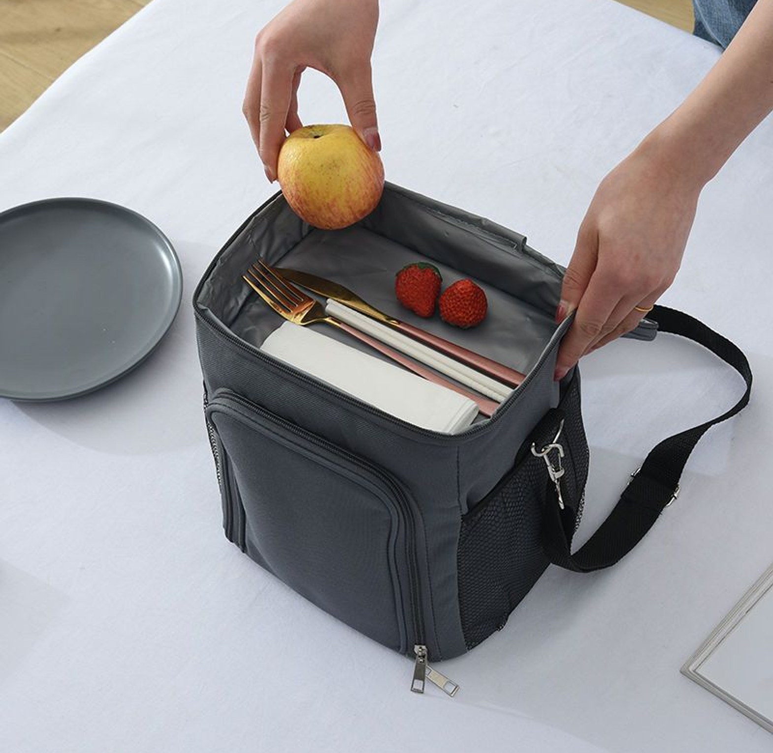 Premium 2-Compartment Insulated Lunch Bag image