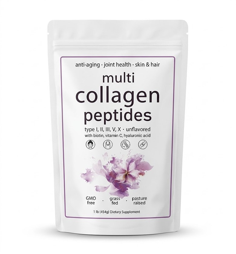 Multi collagen  peptide dietary supplement  image
