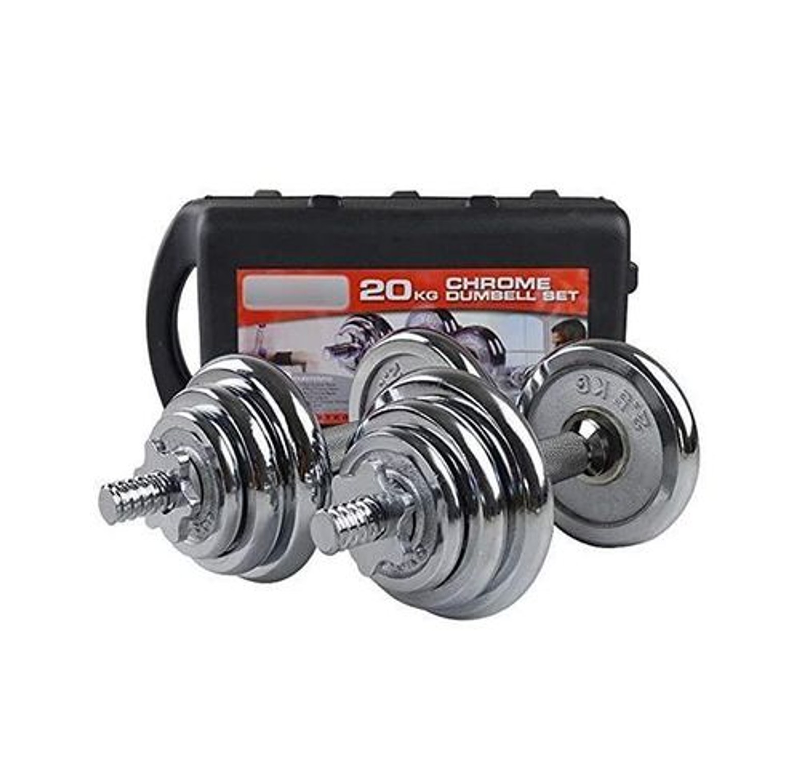 DUMBELL. 20KG GYM ADJUSTABLE DUMBELL WEIGHT LIFTING SET FOR BODY FITNESS AND WEIGHT LOSS. image