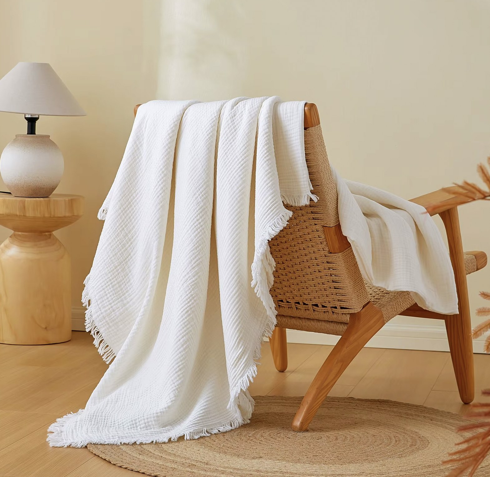 Mama’s Muslin Cotton Blanket – 4 Layer Gauze | Soft, Breathable & All-Season Comfort image