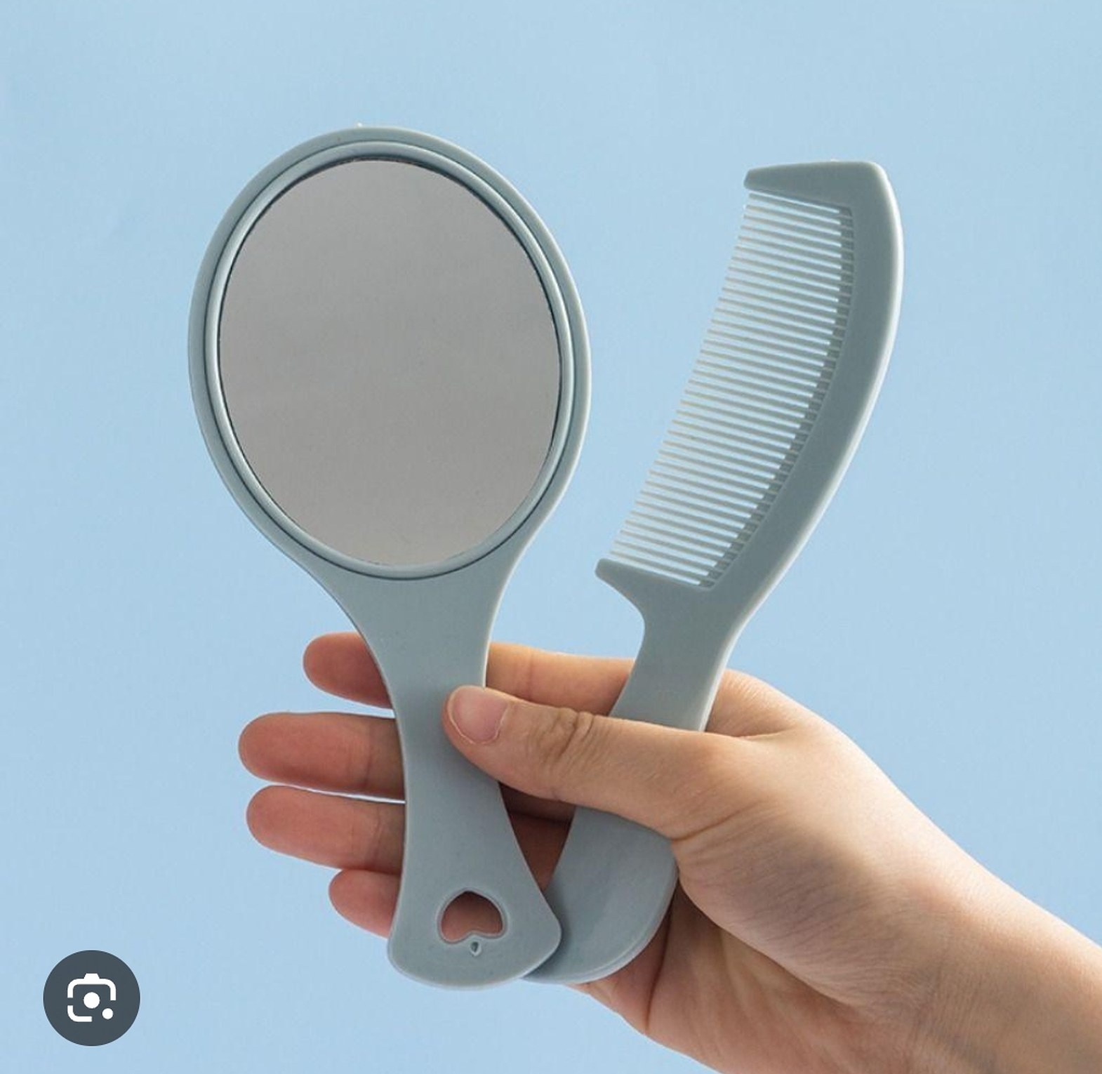 Hand Mirror and Comb Set image