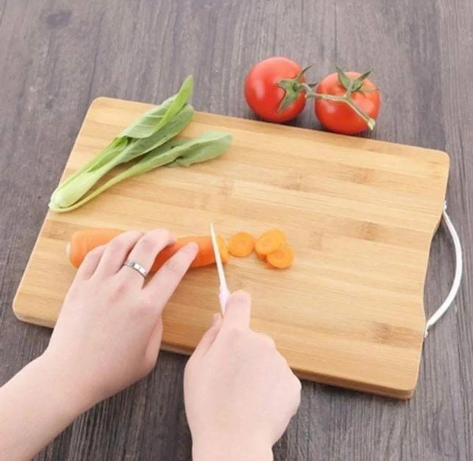 Hard Big Size 1.8cm Thick Wooden Bamboo Chopping Board image
