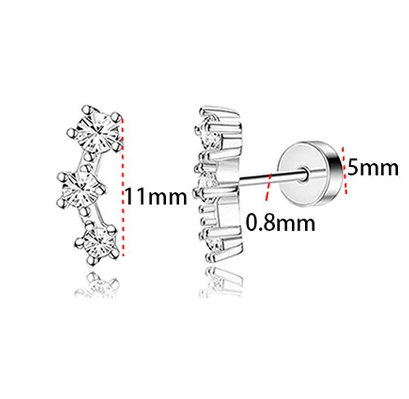 Contellation studs gold image
