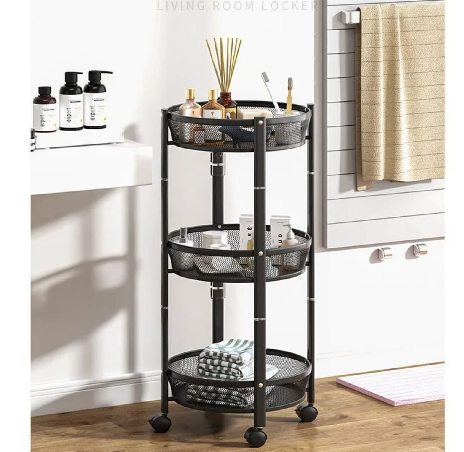 Multi-Layer Foldable Kitchen Storage Rack image