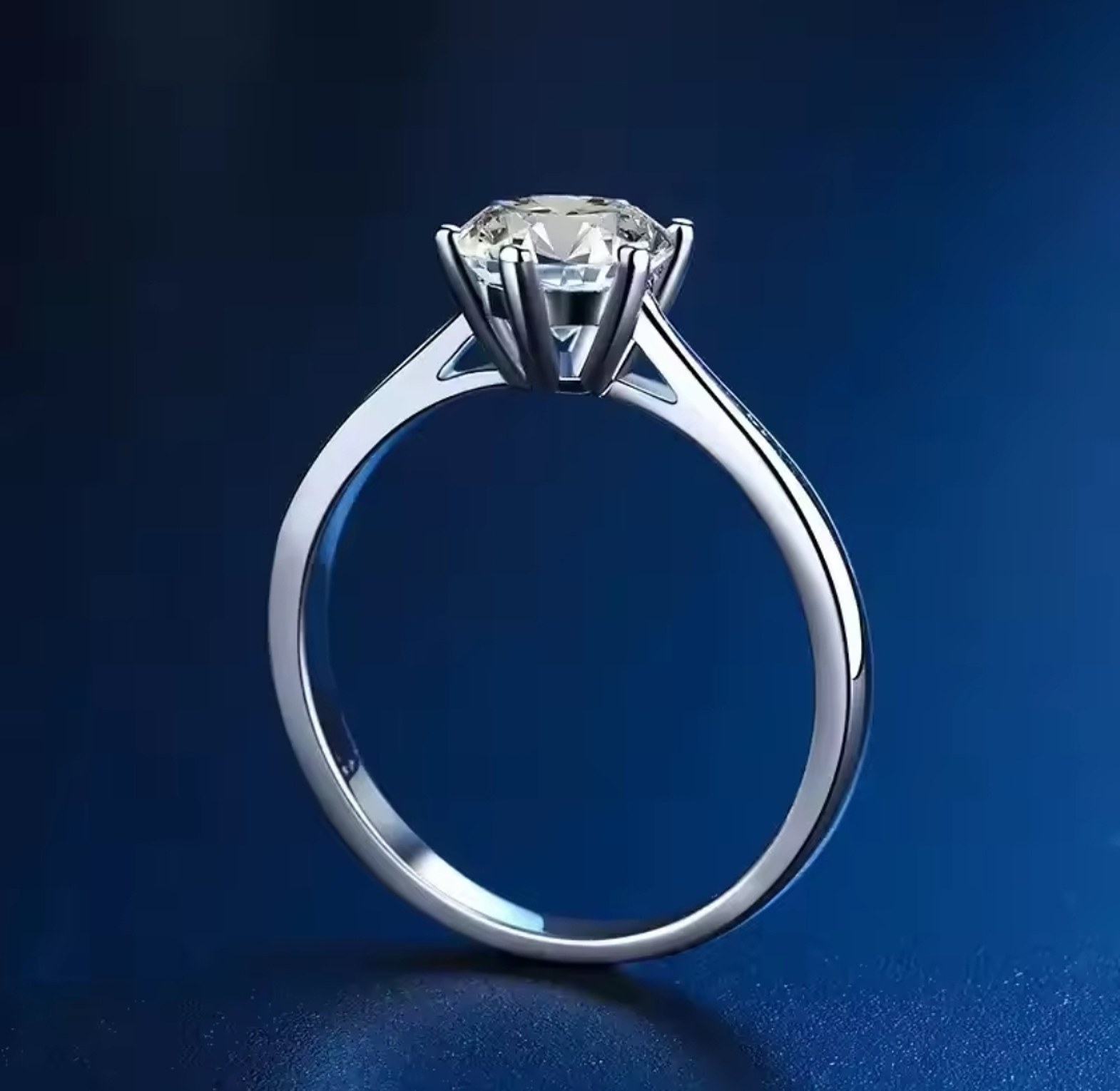 Stainless steel, cubic zirconia engagement proposal ring ring  image