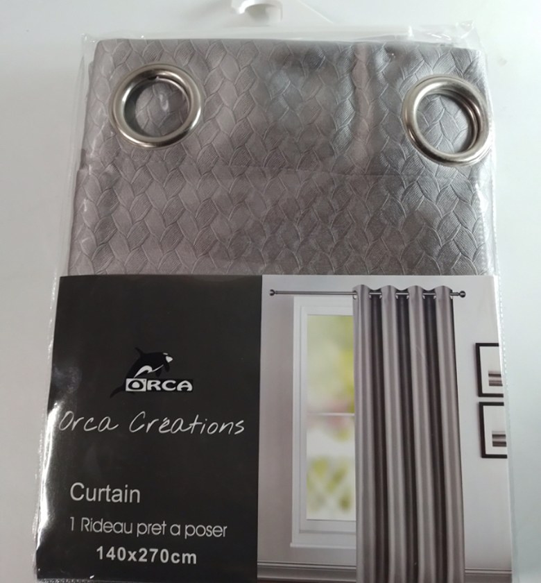 CURTAIN (8 RINGS/BLACK-OU image