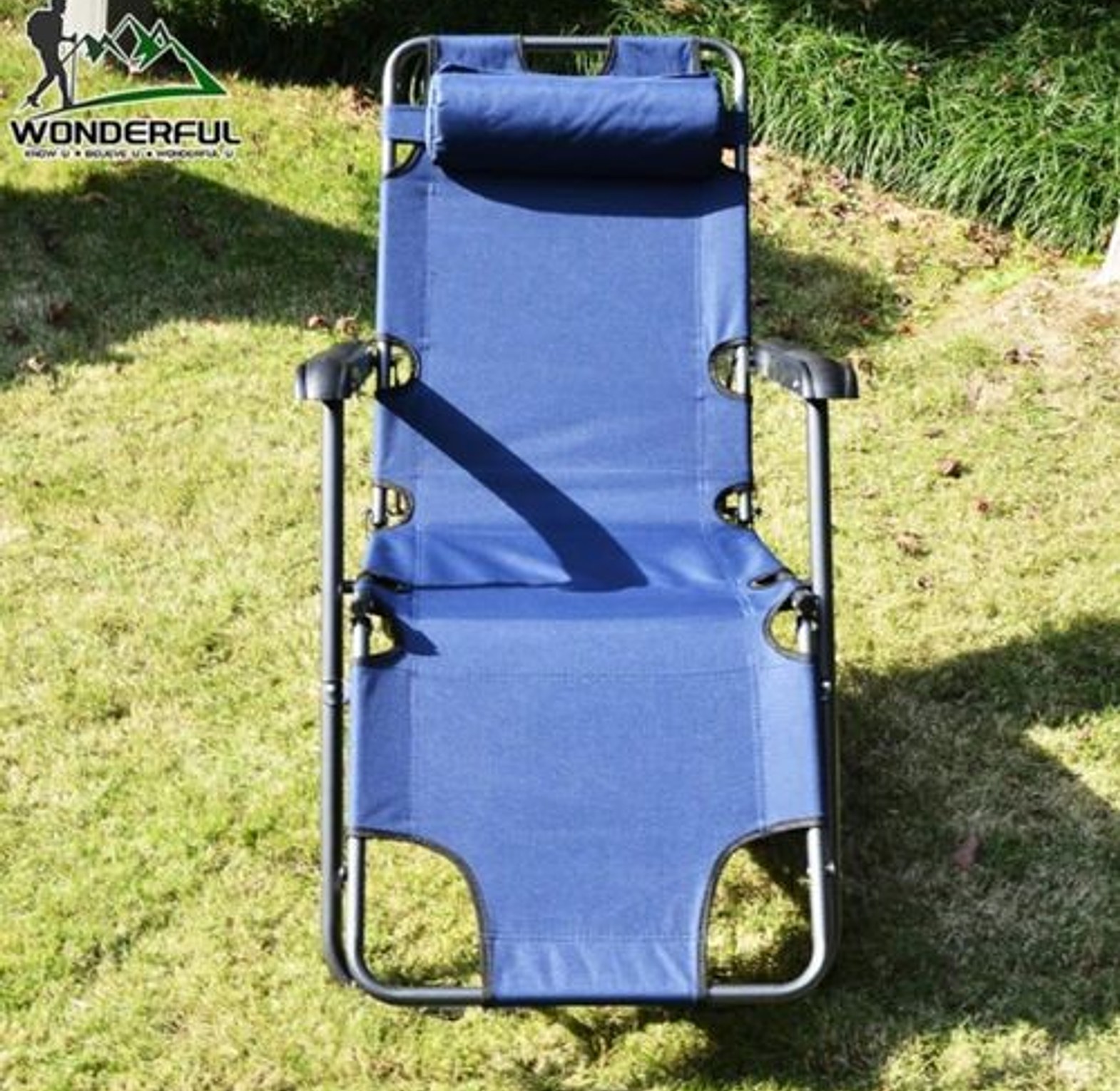 Camping Chair. Zero Gravity Portable Outdoor Camping Patial Chair image